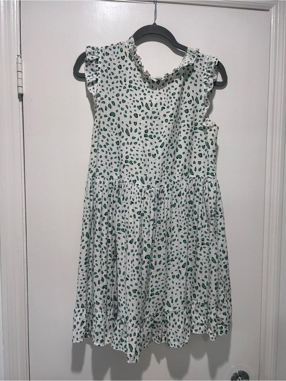 Babydoll Spot Ruffle Dress